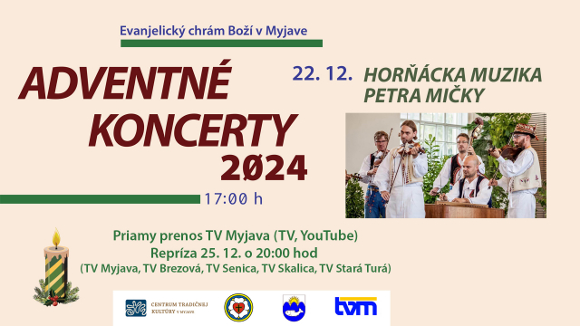 Štvrtý adventný koncert - Horňácká muzika Petra Mičky